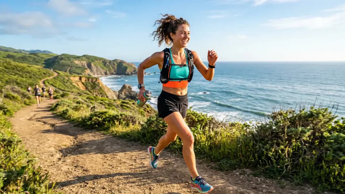 Energetic person representing a fast metabolism and active lifestyle with high energy levels and low body fat