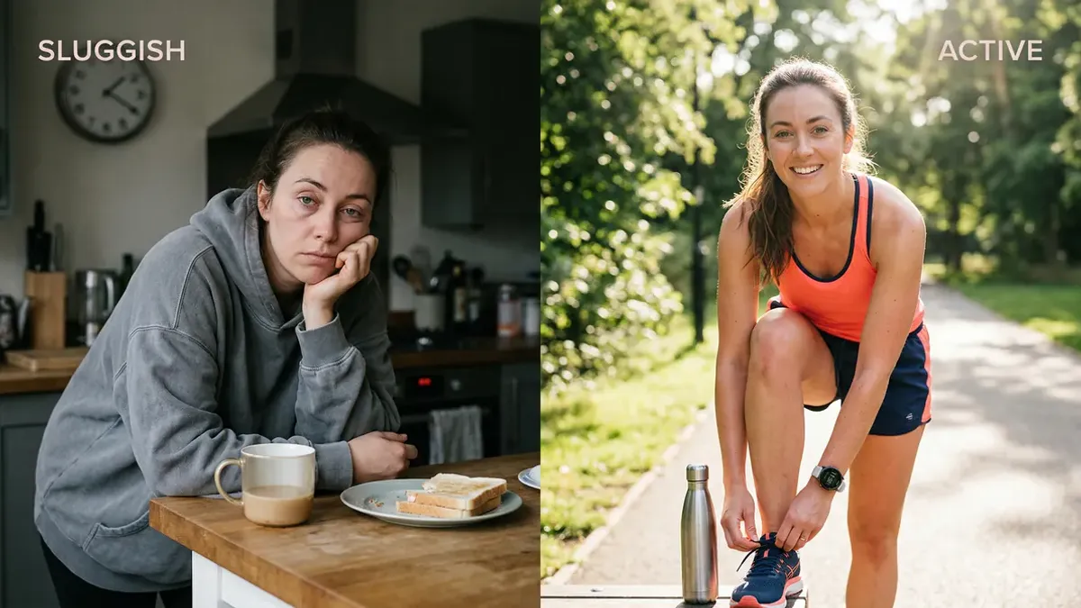 Person experiencing fatigue and tiredness, representing the common symptoms of a slow metabolism including low energy and weight gain