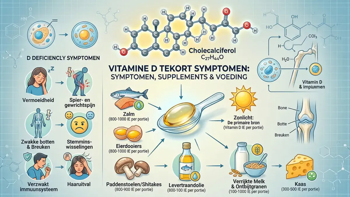 Vitamin D capsule with sunlight rays and food sources including salmon, eggs and dairy on a light background — vitamin D deficiency symptoms