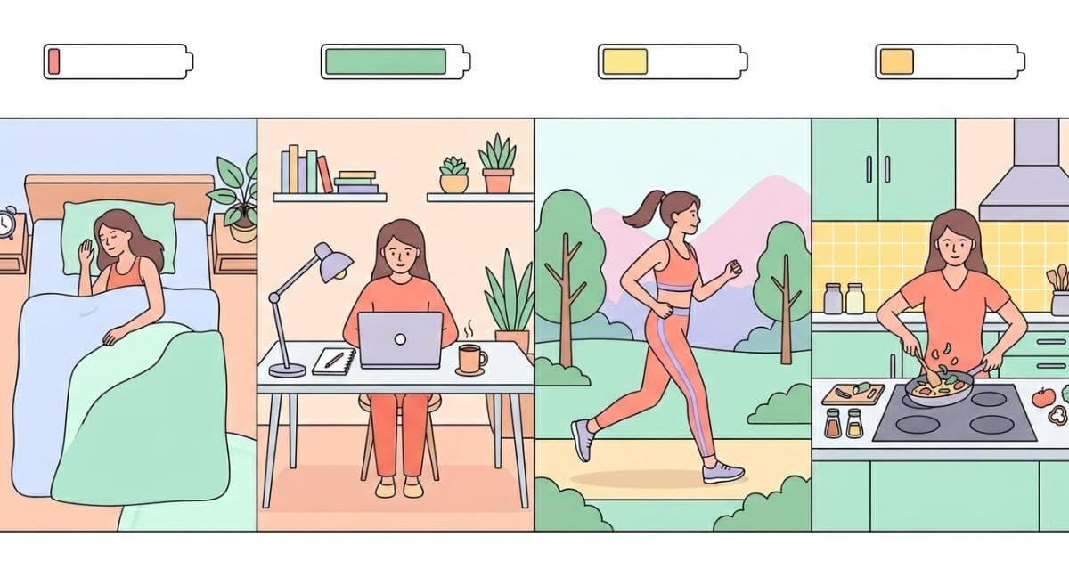 Tabel met dagelijkse caloriebehoefte voor vrouwen per leeftijdsgroep en activiteitsniveau